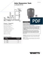 Potable Hot Water Expansion Tank Installation Instructions