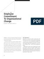 Gaining Employee Commitment To Organizational Change: by Edward J. Cripe, President, Workitect, Inc