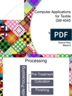 Computer Applications For Textile GM-4045: Introduction To Textile Processing