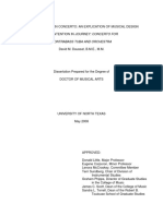 Birth of A Modern Concerto - An Explication of Musical Design and Intention in Journey - Concerto For Contrabass Tuba and Orchestra