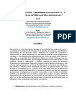 Articulo Creactividad Empresarial 2 de Junio 2019