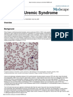 Hemolytic Uremic Syndrome