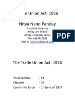 Trade Union Act, 1926: Nitya Nand Pandey