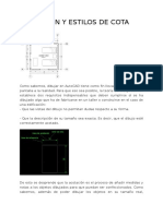 Acotación y Estilos de Cota