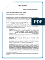 Carta Notarial - Copropiedad