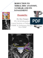 Introduction To Intervertebral Disc Anatomy, Pivd (Lumbar) and Its Management