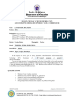 Application Designation of ICT Coordinator