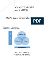 Membaca Kritis Kreatif Dan Sintopis