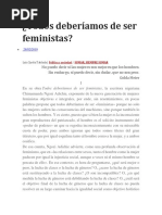 Todos Deberíamos de Ser Feministas - Zurita