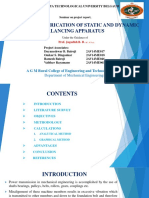 Design and Fabrication of Static and Dynamic Balancing Apparatus