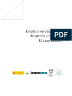 Resumen Ejecutivo: Empleos Verdes para Un Desarrollo Sostenible. El Caso Español (Sustainlabour, 2012)