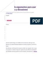 10 Tipos de Argumentos para Usar en Debates y Discusiones