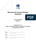 Mechatronic System Design (ENT473) : Session 2008/2009 Semester 1