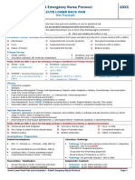 Emergency Nurse Protocol Back Pain