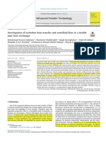 2018 - Bahmani - Investigation of Turbulent Heat Transfer and Nano Uid Ow in A Double Pipe Heat Exchanger CFD