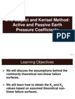 2.13 Caquot and Kerisel Method - Active and Passive Earth Pressure Coefficients