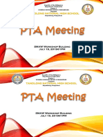 Parents' Meeting Program