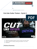 Cut Like Cutler Trainer - Cycle 5 Workouts