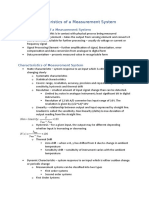 Part 2: Characteristics of A Measurement System