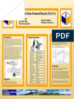 Design of Solar Powered Bicycle (VL1b-11)