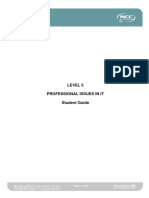 Level 5 Professional Issues in It Student Guide