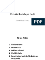 Kisi-Kisi Kuliah Pa Hadi: Saintifikasi Jamu