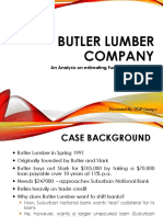 Butler Lumber Company: An Analysis On Estimating Funds Requirements