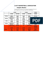 Umpires Roster Second Round