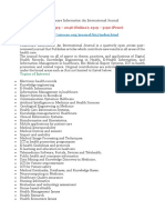 Healthcare Informatics An International Journal