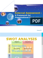 External Assessment:: A Framework For Organizational Strategizing