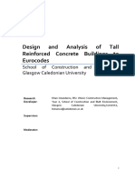 Design and Analysis of Tall Reinforced Concrete Buildings To Eurocodes