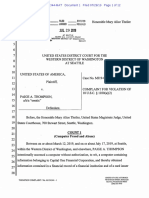 Paige Thompson Arrest Affidavit