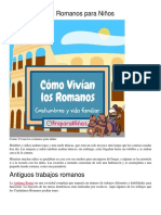 Cómo Vivían Los Romanos para Niños