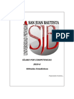 Silabo Metodos Estadisticos 2019-II