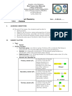 Lesson Plan in Advanced Chemistry Alcoho