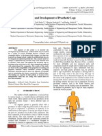 Design and Development of Prosthetic Legs