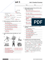 Unit 4 Standard Grammar With Answers