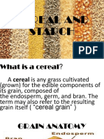 Cereals and Starch