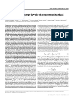 Letter: Resolving The Energy Levels of A Nanomechanical Oscillator