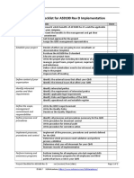 Project Checklist For AS9100 Implementation EN