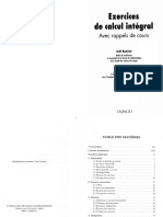 Pub - Exercices de Calcul Integral Avec Rappels de Cours PDF