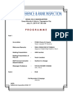 Programme: Venue: Riu-2 Headquarters Camp Marcelo A Adurru, Tuguegarao City July 31, 2019 at 7:30 AM