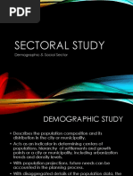 Sectoral Study: Demographic & Social Sector