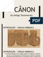 O Cânon Do Antigo Testamento