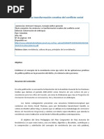 51 No Violencia. La Transformación Creativa Del Conclicto Social (Jre)