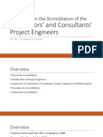 Guidelines On The Accreditation of The Contractors Project Engineer