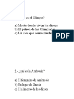 Preguntas Mitos Griegos