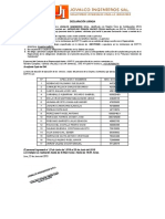 Declaracion Jurada Planta