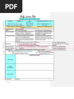 Daily Lesson Plan: Teacher'S Name: Felix Joseph Liwasa