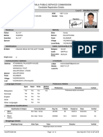 Kerala Public Service Commission: Candidate Registration Details Userid: Shanavasap97